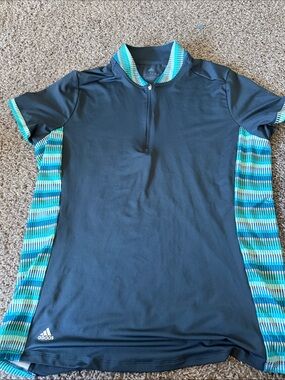 adidas Golf Women's Ultimate365 Printed Primegreen Polo T Shirt